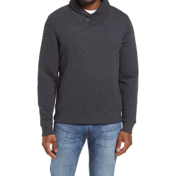 Billy Reid Dark Navy Shawl Collar Pullover Sweater Sz M - Picture 1 of 10